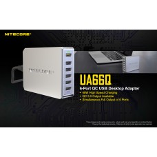 Nitecore UA66Q 6 Ports 68W quick charge Universal Adapter USB Wall Phone Charger