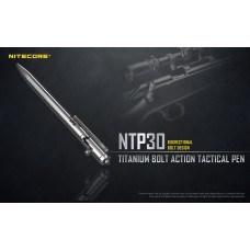 Nitecore NTP30 Titanium Bidirectional Bolt Action Tactical Pen