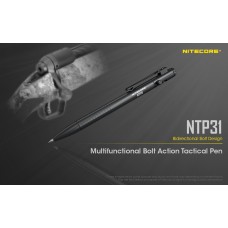 Nitecore NTP31 Aluminum Alloy Tactical Bolt Action Pen